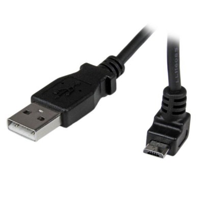 Micro USB a USB StarTech.com , 0,5 m, USB A, Micro-USB B, Macho/Macho, Negro