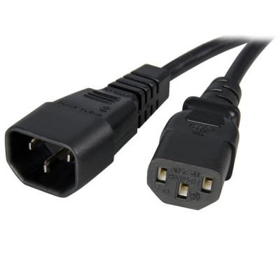Cable de alimentación StarTech.com, Macho/hembra, 1,83 m, C13 coupler, Negro