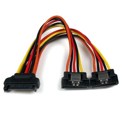 Splitter StarTech.com PYO2LSATA, Negro, SATA