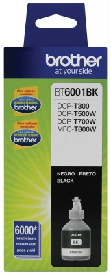 Botella de tinta BROTHER, Negro, 6000 páginas, Inyección de tinta