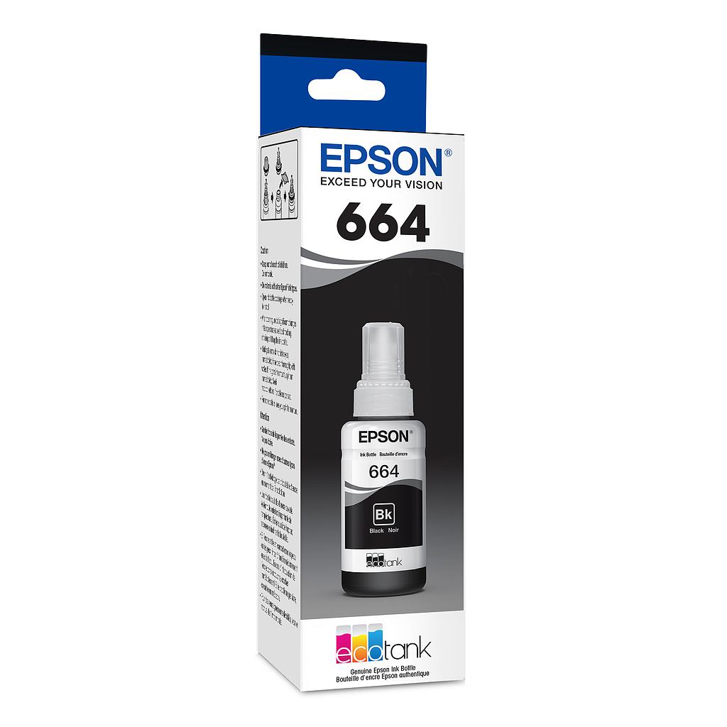 Tinta EPSON T664120-AL, Negro, Epson
