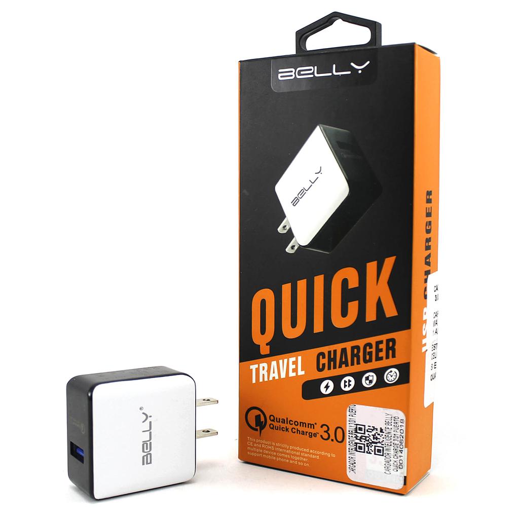 Cargador Inteligente Belly 3.0 Quick Charge / 1 Puerto