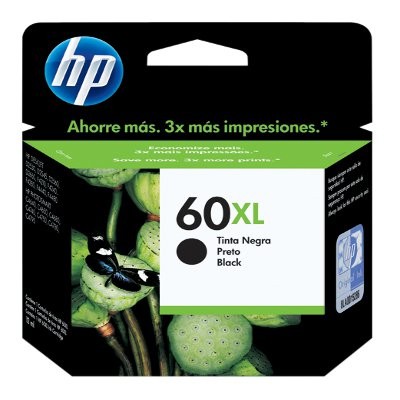Cartucho HP Num 60XL, Negro CC641WL