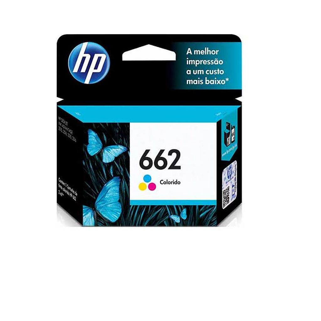 Cartucho HP 662 Cian, Magenta, Amarillo CZ104AL