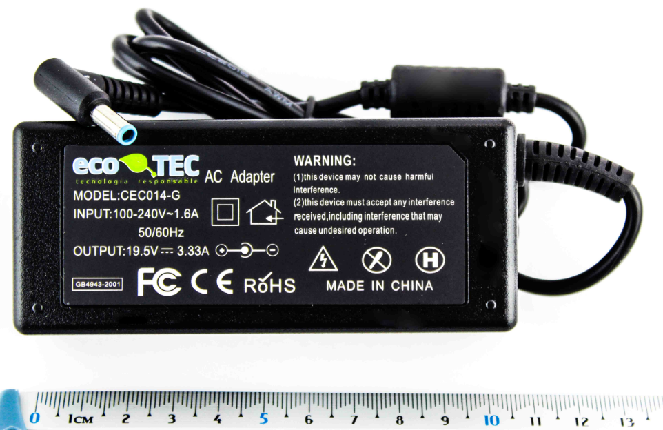 HP 19.5V 3.33A P. AZUL 65W ECO TEC GENERIC