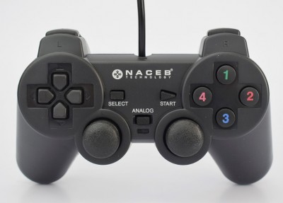 Control Naceb Technology NA-0917, Negro, Alámbrico