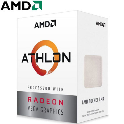 Procesador AMD Athlon, AMD Athlon, 3,2 GHz, 2 núcleos, Socket AM4, 4 MB 200GE