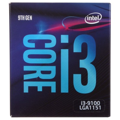 Procesador Intel Core i3-9100 INTEL BXC80684I39100, Intel Core i3, 3.6 GHz, 4 núcleos, LGA 1151, 6 MB