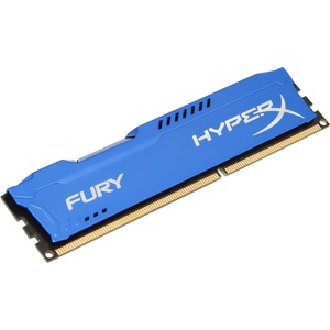 KINGSTON Memoria 8GB DIMM SDRAM (1x8GB) DDR3-1600/ PC3-12800 HyperX Fury - CL10- 1.5V - No ECC - Sin búfer- 240 Clavijas AZUL