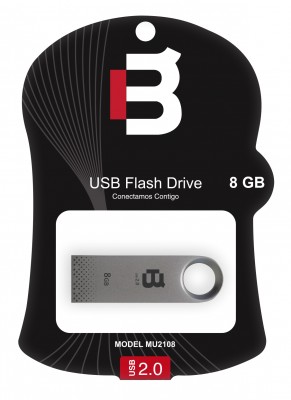 Memoria USB Blackpcs MU2108S-8, Plata, 8 GB, USB 2.0