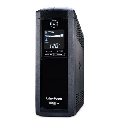 No-Break CyberPower CP1500AVRLCD, 1500 VA, 900 W, 16 h, Hogar y Oficina CP1500AVRLCD
