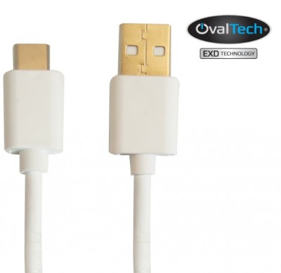Cable Tipo C 1M Ovaltech Ovcab-C001 Bco.
