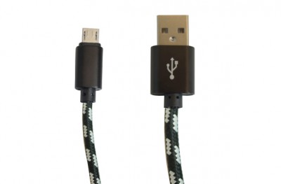 Cable Micro Usb 1M Ovaltech Ovcab-U006 Nylon N/B