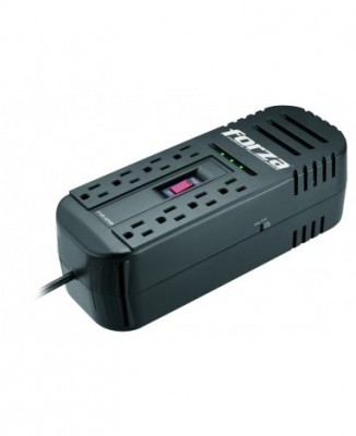 Regulador FORZA, Negro, Hogar y Oficina, 2200 VA, 1100 W