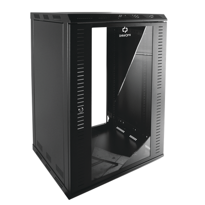 Gabinete para Montaje en Pared Cuerpo Fijo con Rack 19" de 24 Unidades