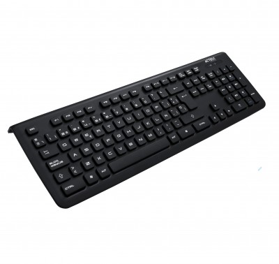 Teclado ACTECK K500, USB, QWERTY, Negro, Universal, Inalámbrico