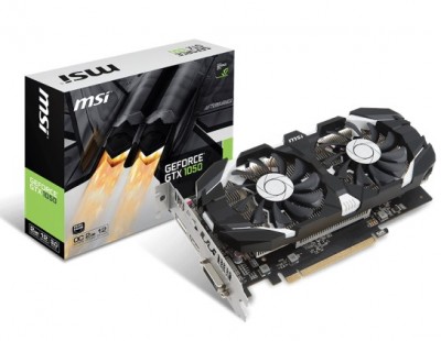 Tarjeta de Video MSI GeForce GTX 1050 2GT OC, NVIDIA, GeForce GTX, GDDR5, 128 bit, PCI Express x16 3.0