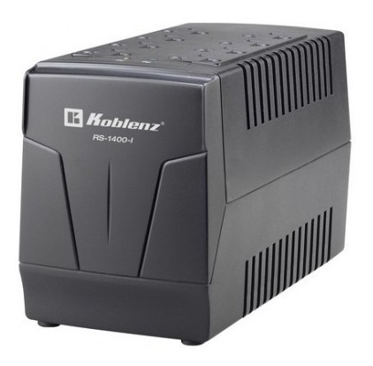 Regulador KOBLENZ RS-1400-I, 8, Negro, Oficina, 1400 VA, 600 W