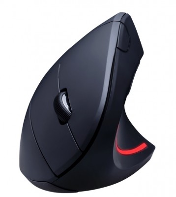 Mouse ergonómico Inalámbrico ACTECK M310 Clinik, Negro, 1600 DPI