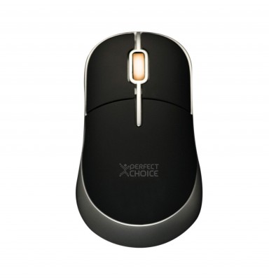 Mouse USB PERFECT CHOICE, Negro, 3 botones, Óptico, 800 DPI