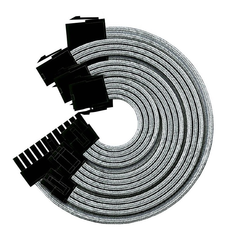 Cable Extención Yeyian Para Fuente de poder Kabel Serie 1000, Fuente de Poder, Gris