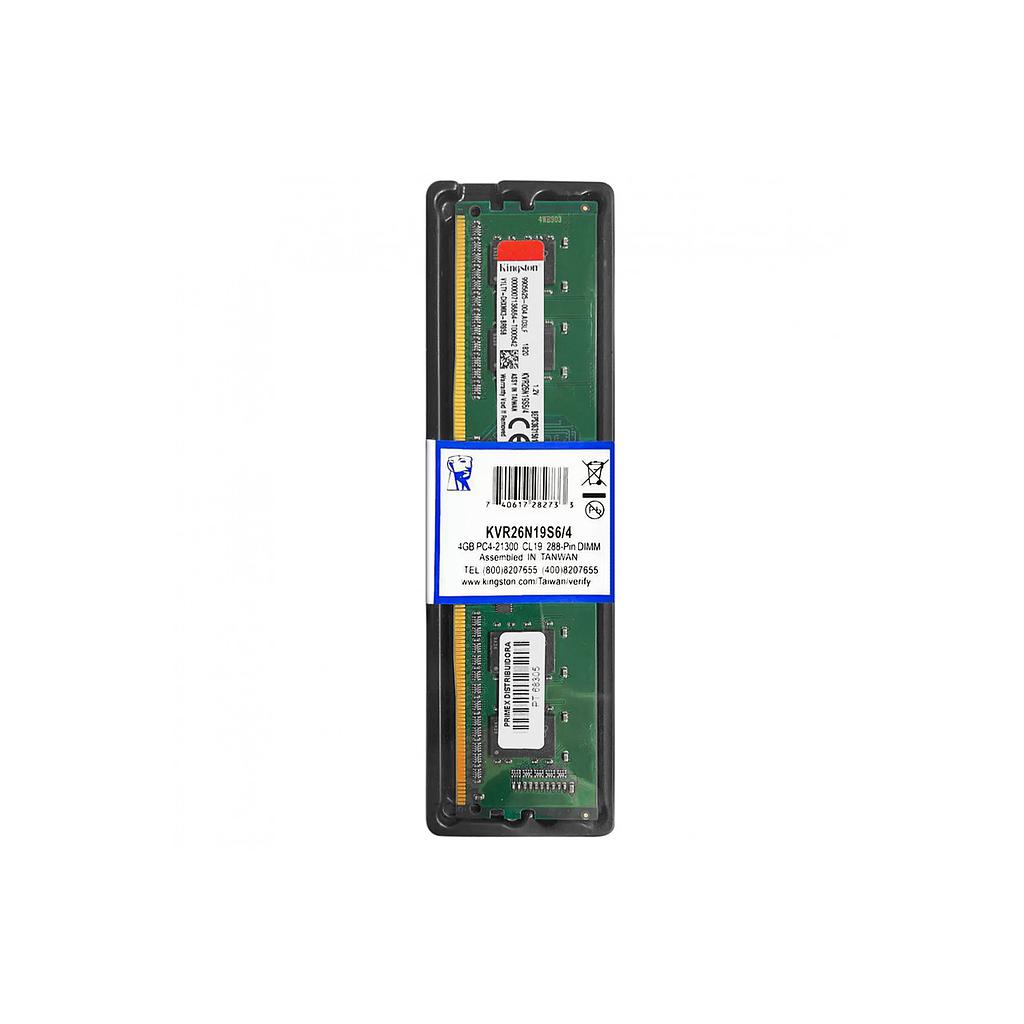 DDR4 4GB KINGSTON KVR26N19S6/4