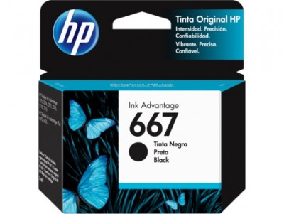 Cartucho HP Negro 667