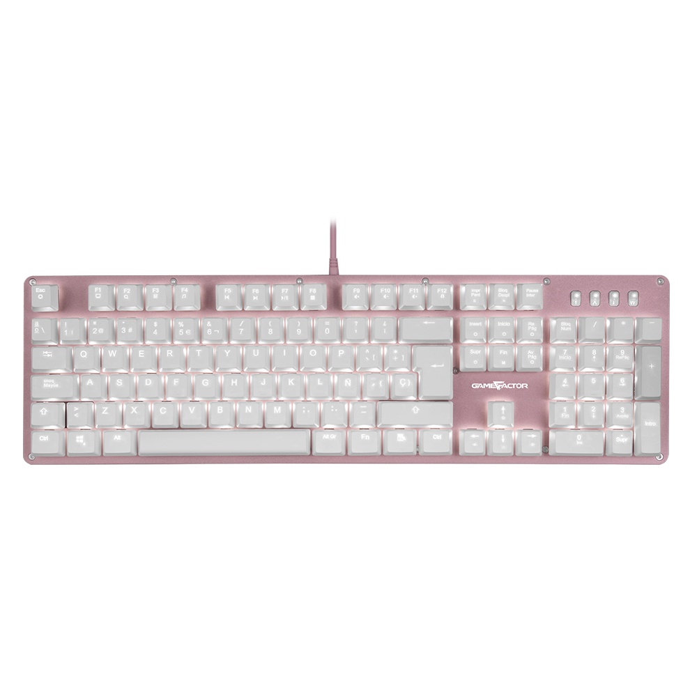 Teclado Mecanico GameFactor Rosa SRed