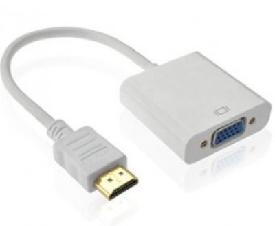 Convertidor HDMI a VGA BROBOTIX , VGA (D-Sub), HDMI, Macho/hembra, Color blanco