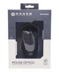 MOUSE ALAMBRICO NACEB USB NEGRO NA-0115N