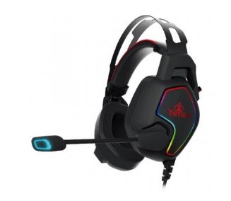 DIADEMA YDV-33403 USB, 3.5 NEGRA/ROJO