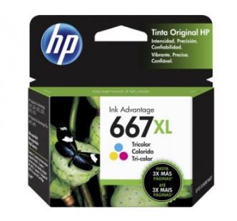 CARTUCHO HP TRICOLOR 667XL 3YM80AL