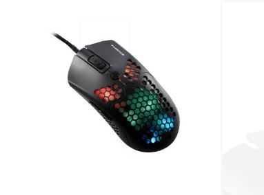Mouse Gamer Naceb Technology Phantom, 6 botones + scroll, USB, 400-10000 DPI, Iluminacion RGB, sensor PAW3325, cable reforzado 1.8mts