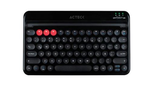 Teclado Inalámbrico Multimedia Acteck Bluetooth Recargable micro USB 78 Teclas