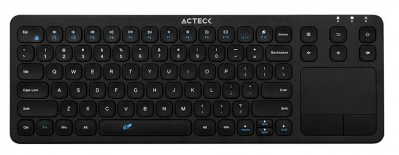 Teclado inalámbrico con TouchPAD ACTECK MK410 , USB, QWERTY, Negro, Universal, Inalámbrico