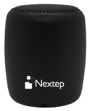 Mini Bocina Nextep Bluetooth Manos Libres con Botón para Selfies Color Negro