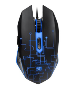 Mouse Iluminado Alámbrico Gamer VORAGO Start the Game MO-501, 3,200 DPIs