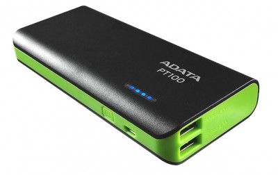 Powerbank ADATA PT100, Negro, 10000 mAh