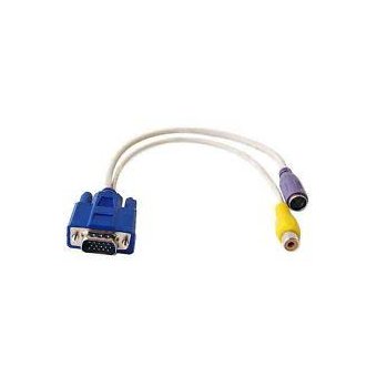Transmisor Adaptador VGA - RCA, S-Video. Cable Vga A Rca