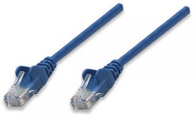 Cable de red INTELLINET, 2 m, RJ-45, RJ-45, Macho/Macho, Azul