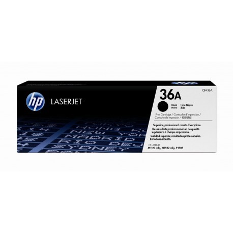 Cartucho de Toner Original HP CB436A Negro para 2000 impresiones