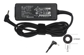 EXA0801XH, ORIGINAL AC ADAPTER, ASUS EEE PC 1001, 1005, 1106, 19V 2.1A, TIP 2.5X0.7, 40W