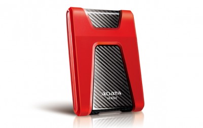 Disco duro externo ADATA HD650, 1000 GB, USB 3.0 (USB 2.0), 2.5", Rojo