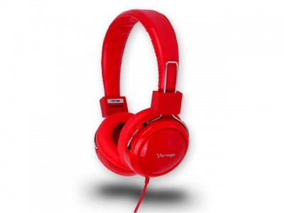 Diadema VORAGO HP-300 ROJO, PC/Juegos, Diadema, Color blanco, Alámbrico, 3.5 mm (1/8 ")