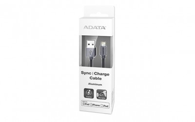 Cable Lightning ADATA, Negro, Apple, 1 m, Cable Lightning