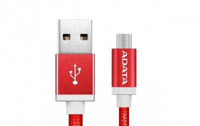 Cable Micro USB ADATA , 1 m, USB A, Micro-USB B, Macho/Macho, Rojo