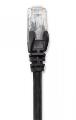 Cable de parcheo INTELLINET, 0,5 m, RJ-45, RJ-45, Macho/Macho, Negro